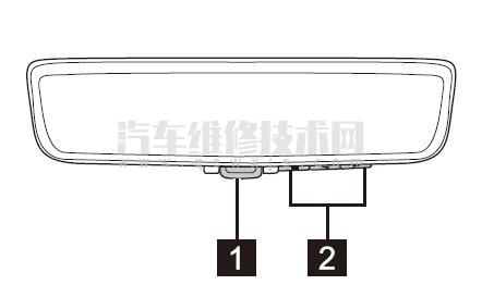 红旗HS5流媒体内后视镜的使用