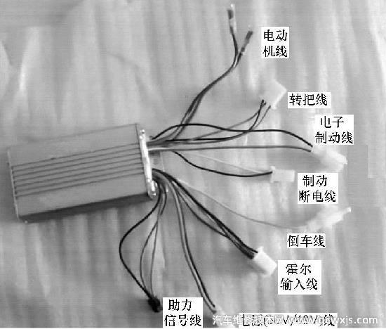 电动车无刷电机控制器接线图