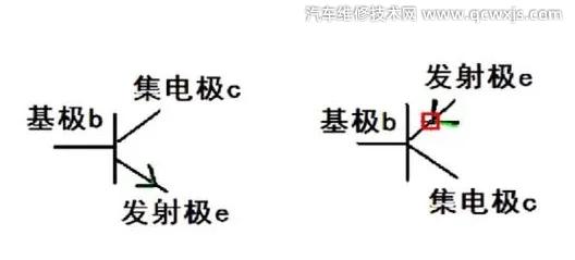 二极管发射极和集电极怎么区分