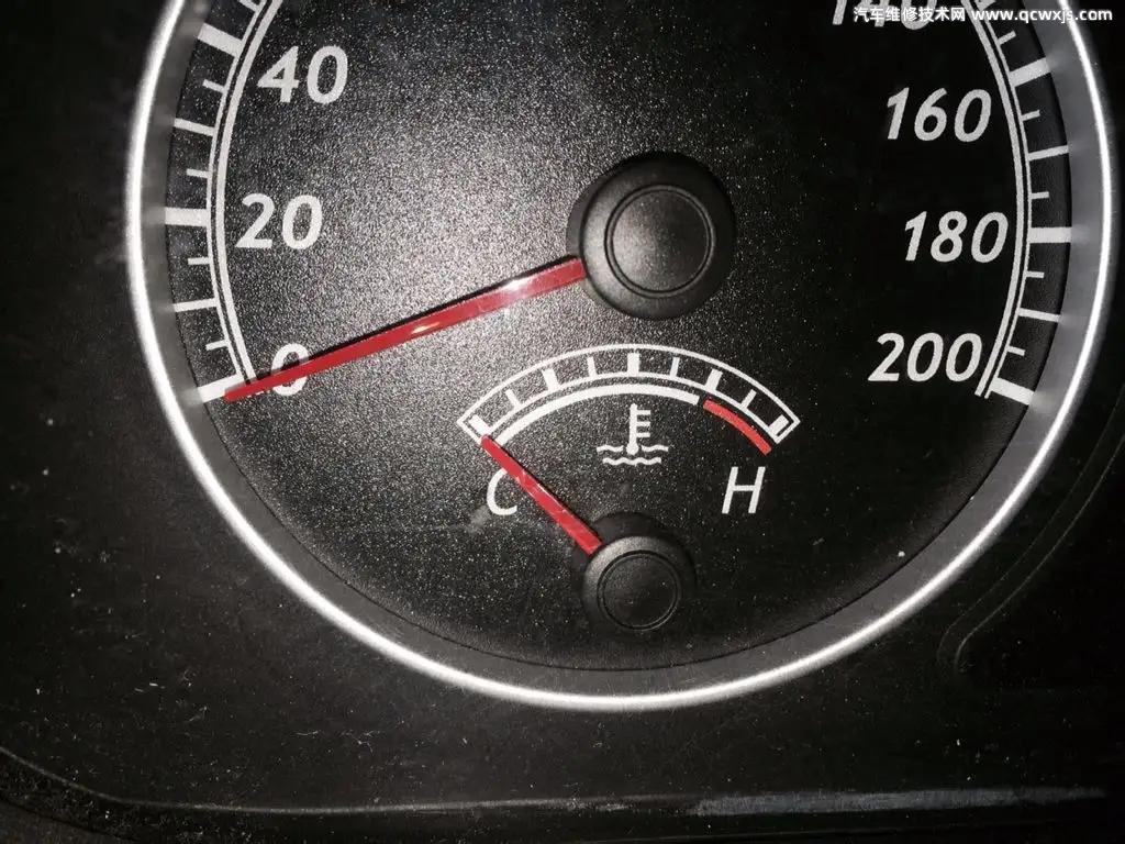 汽车温度表c和h是什么意思