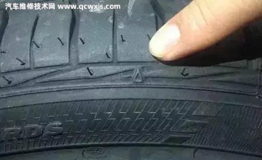 轮胎磨损标记是什么样的 轮胎磨损标记三角怎么看