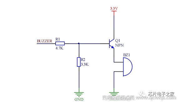 【蜂鸣器驱动电路的工作原理 蜂鸣器驱动电路图】图1