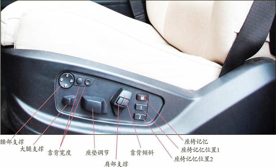 【汽车座椅按钮图解  汽车座椅按钮怎么用啊】图3