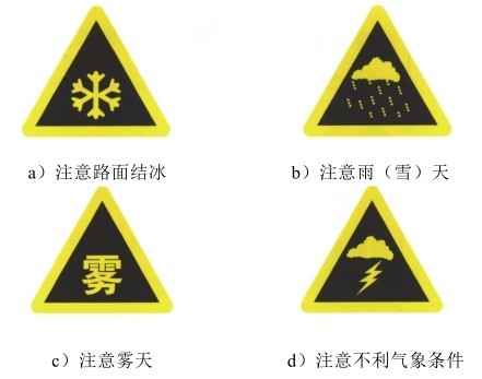 注意不良气候标志