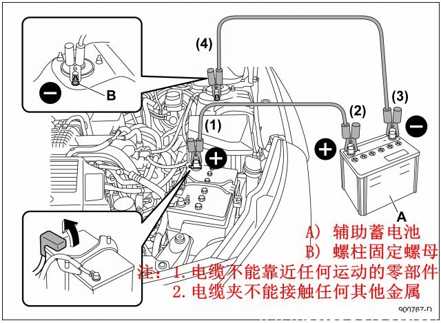 汽车搭火线连接方法 如何接图解法